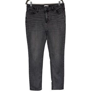 {Lauren Conrad} "Skinny" Faded Black Charcoal Gray Stretch Denim Jeans